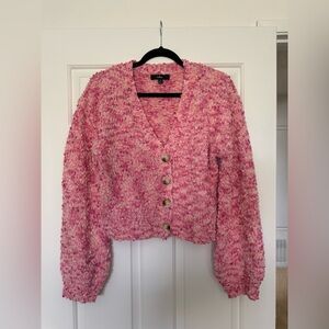 Lulu's Pink Textured Button-Up Cardigan